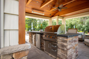 outdoor grill area