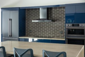 blue modern kitchen