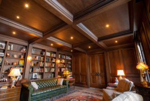 woodwork and cabinetry in a large room