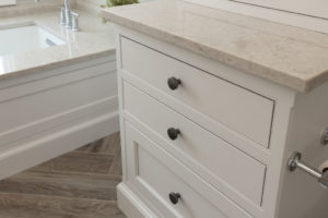 white bathroom drawers