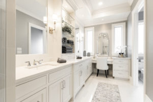 large bathroom with vanity