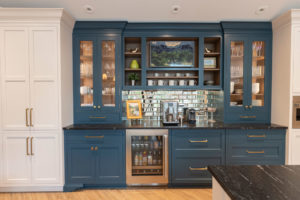 navy blue kitchen
