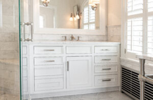 Meadow Interior Renovation white sink cabinetry